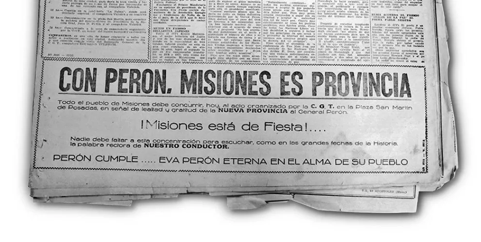 Un martes para la historia: Misiones es provincia