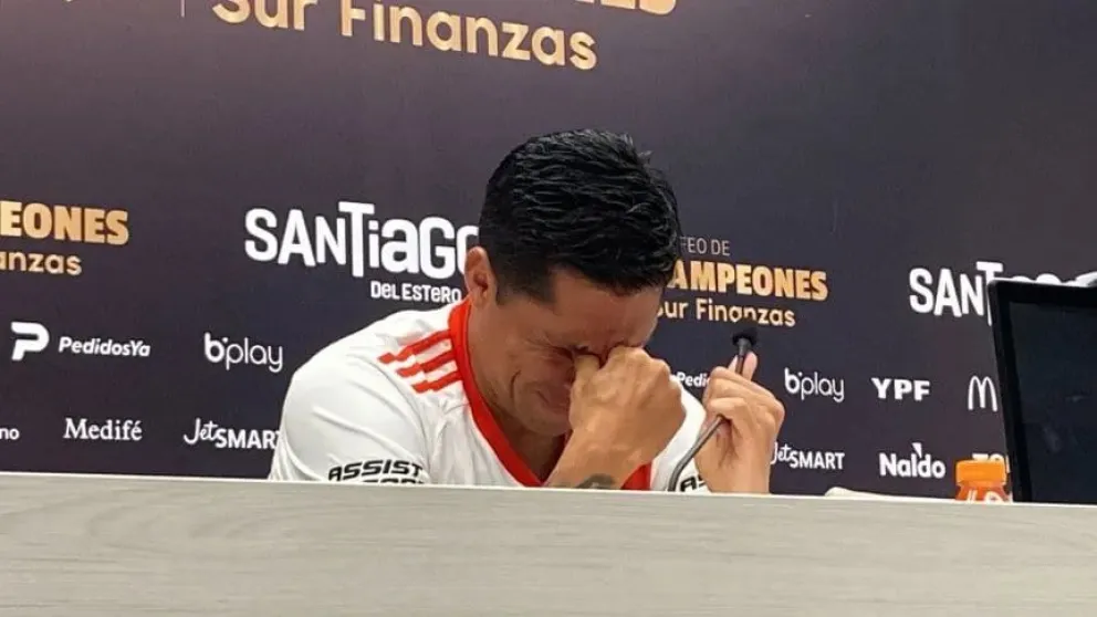 Entre lágrimas Enzo Pérez confirmó que se va de River 