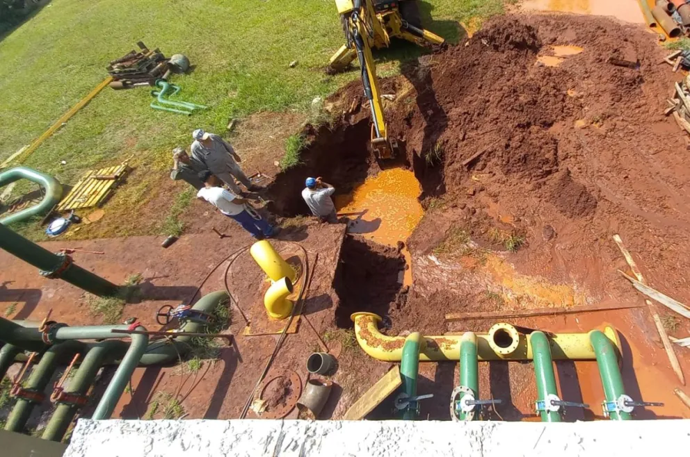Este domingo, corte de agua en Jardín América por trabajos en la planta potabilizadora