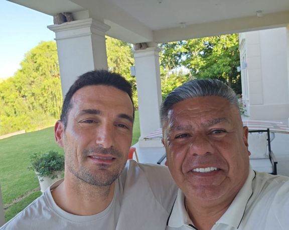Lionel Scaloni y Chiqui Tapia se juntaron para definir el futuro de la Selección argentina