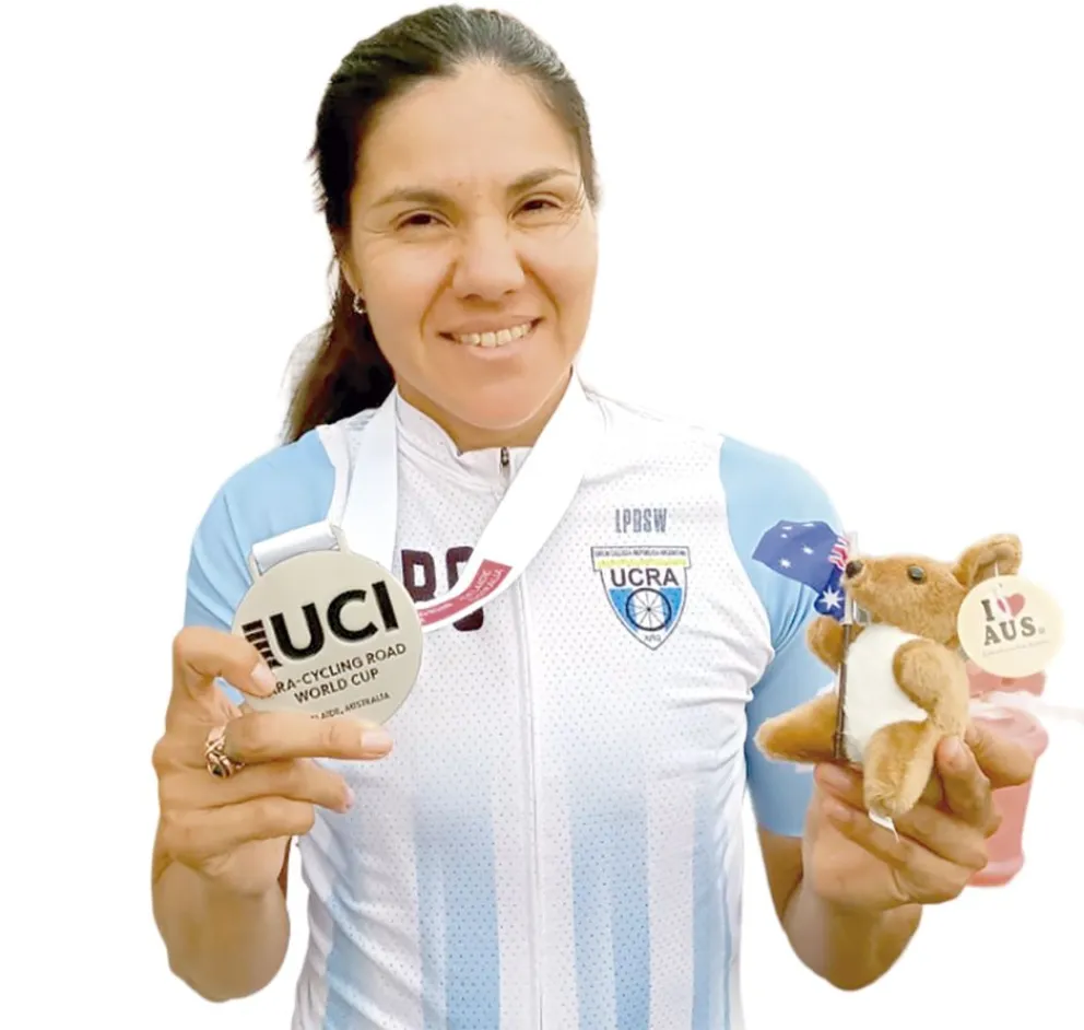 Mariela Delgado comenzó el año con una sonrisa  y una plateada