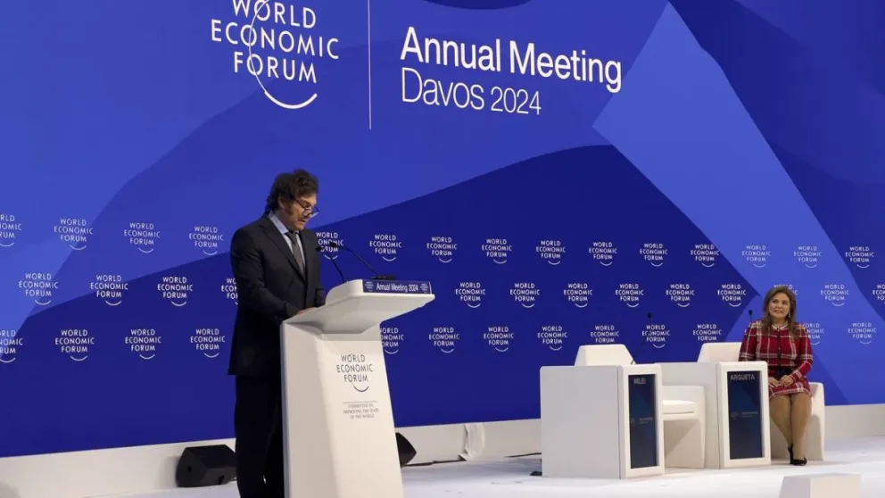 En Davos, Milei defendió las políticas de mercado y el capitalismo "para terminar con la pobreza"