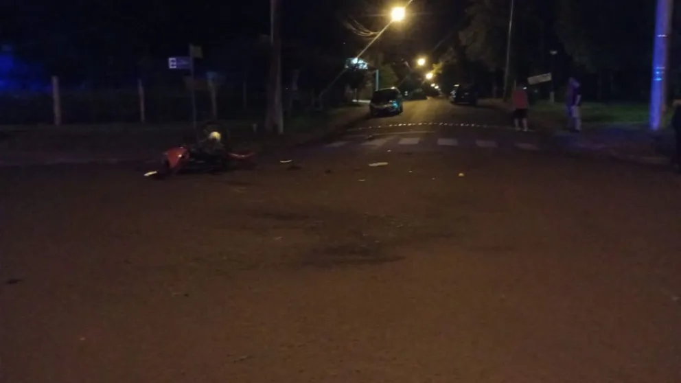 Una joven falleció tras una colisión con su motocicleta en Montecarlo