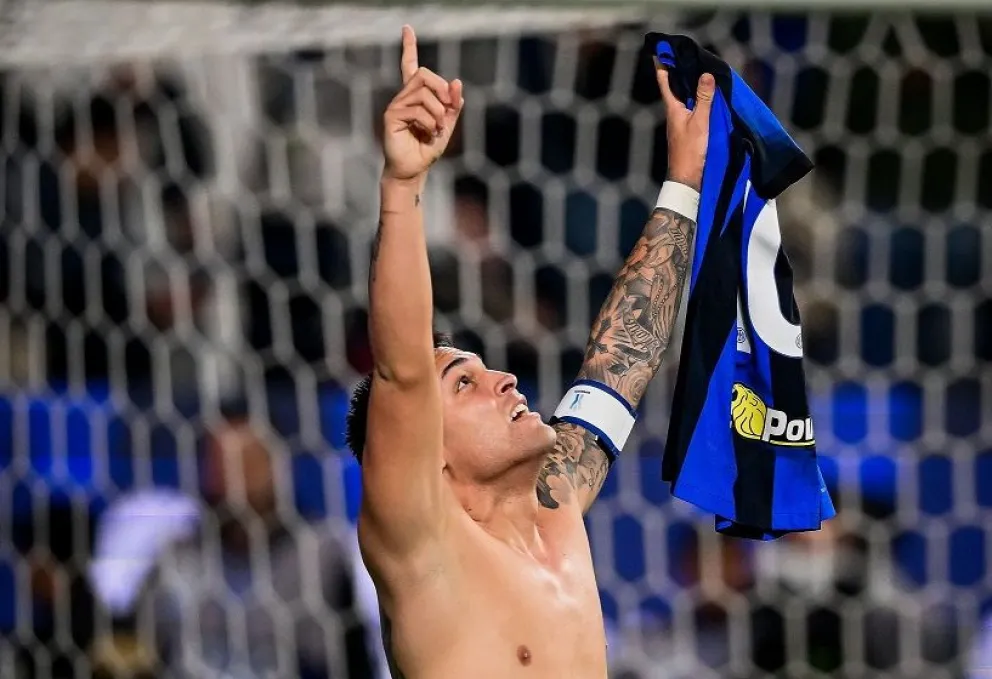 Lautaro Martínez le dio la Supercopa de Italia a Inter en la agonía del partido