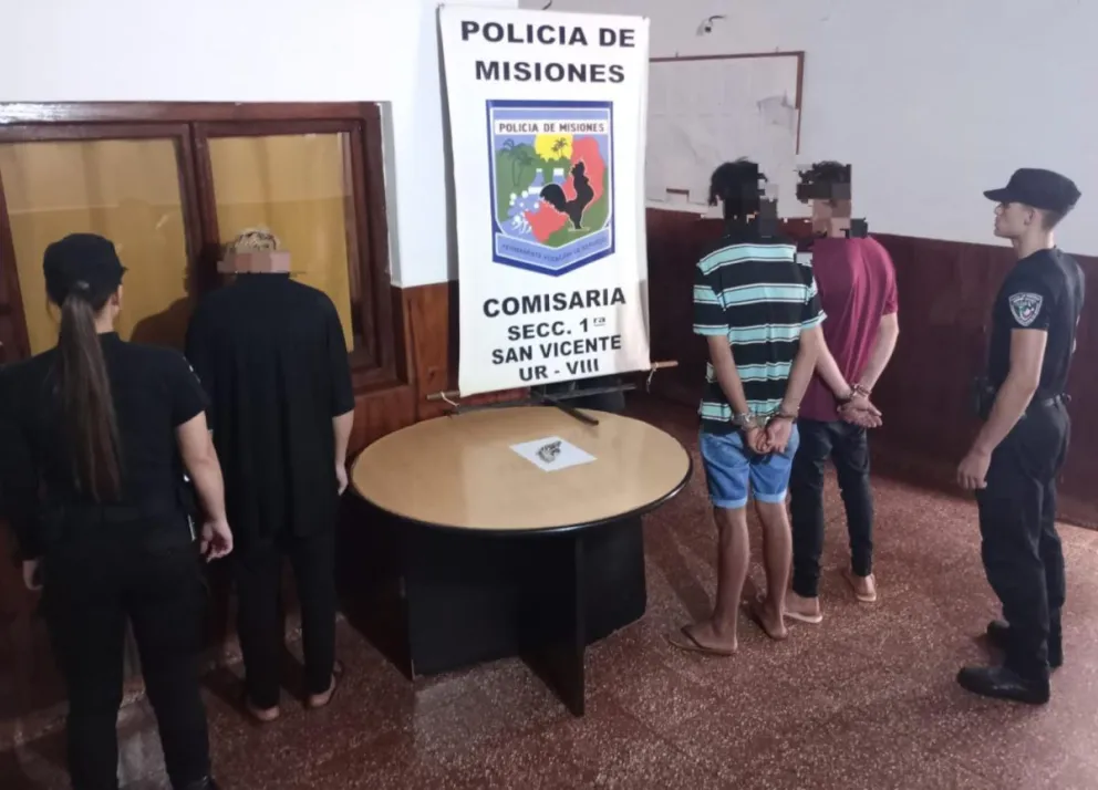 San Vicente: dos jóvenes y un menor fueron detenidos por un robo calificado a un comercio