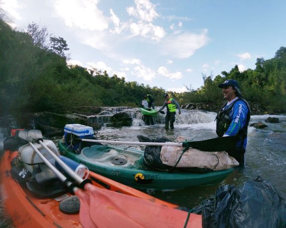 San Pedro: travesía en kayak, arroyo muy crecido y rescate gracias a la reserva Don Otto