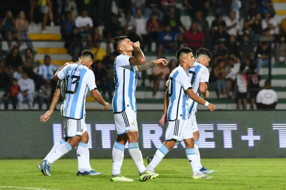 Argentina Sub 23 apabulló a Chile y se metió en la fase final del Preolímpico 