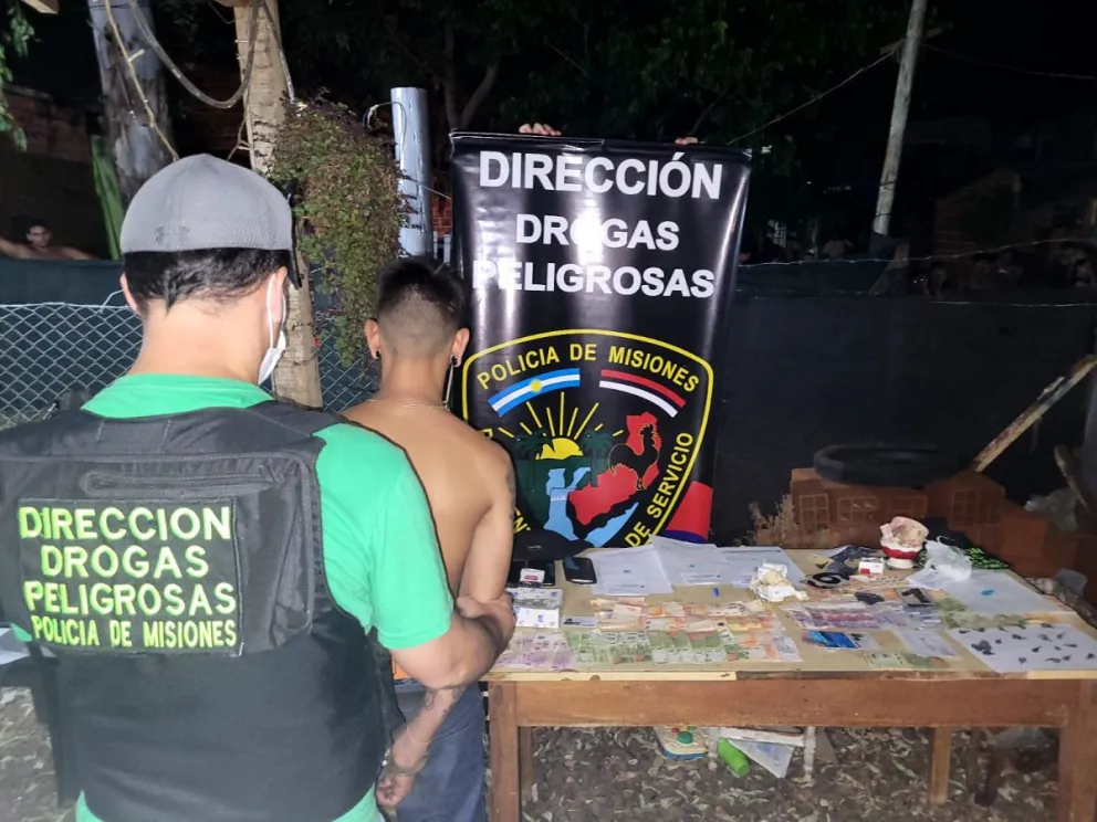 Policías antinarcóticos desbarataron un punto de venta narco en Posadas