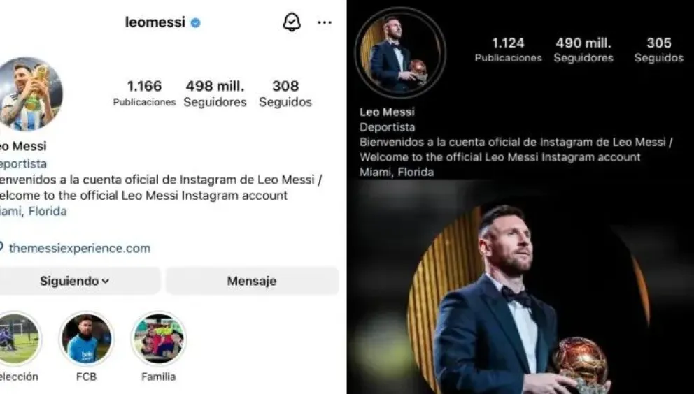 Messi cambió su foto de perfil en Instagram y se volvió viral en Argentina