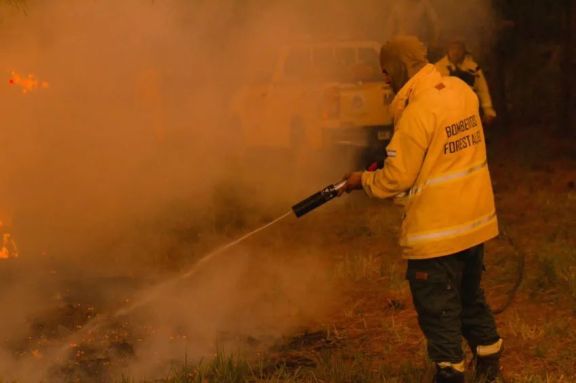 Continúa altísimo el índice de peligro de incendios en gran parte de Corrientes