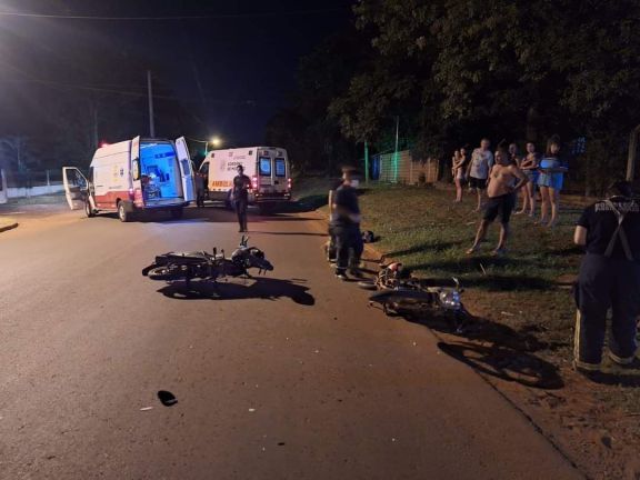 Dos heridos en una colisión entre dos motocicletas en Iguazú