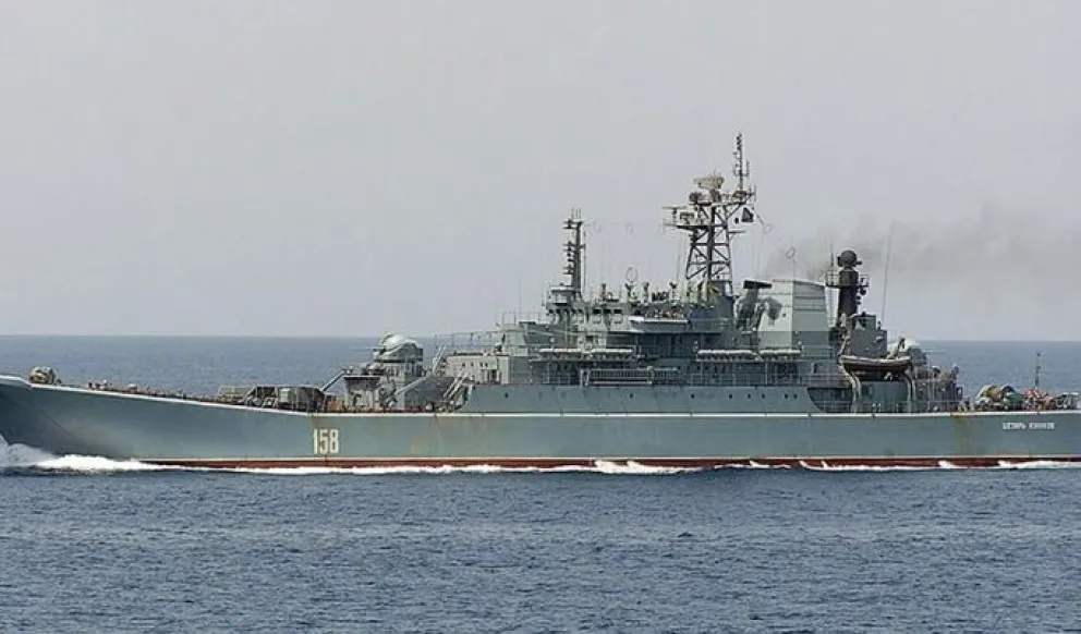Ucrania destruyó un buque de guerra ruso y reportó tres muertos