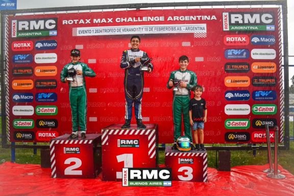 Renato Longarzo Skanata hizo podio en la primera fecha de la Rotax Bue