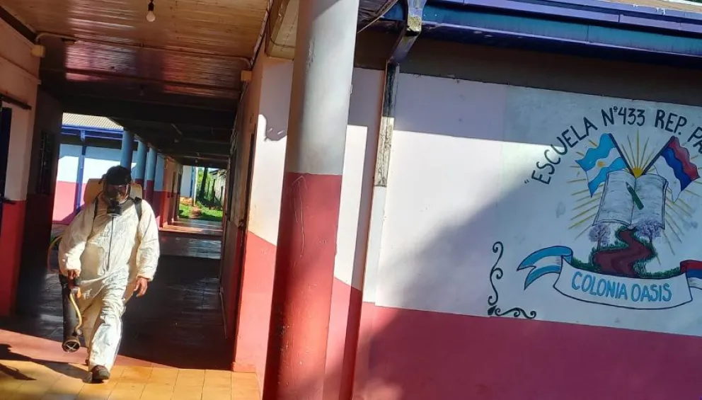 La próxima semana, concluye la fumigación en escuelas de Jardín América 
