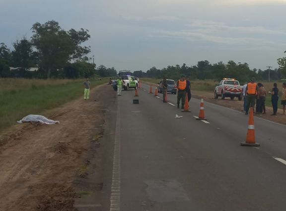 Ituzaingó: ciclista murió atropellado por un automóvil en la ruta 12