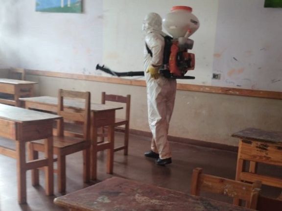 Caraguatay: fumigaron escuelas y colegios de cara al inicio de ciclo lectivo