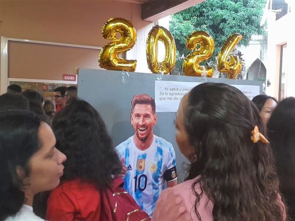 Oberá: comienzo de clases con Messi como motivación