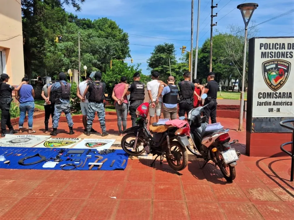 Jardín América: acusados de múltiples robos fueron detenidos en La Tosquera