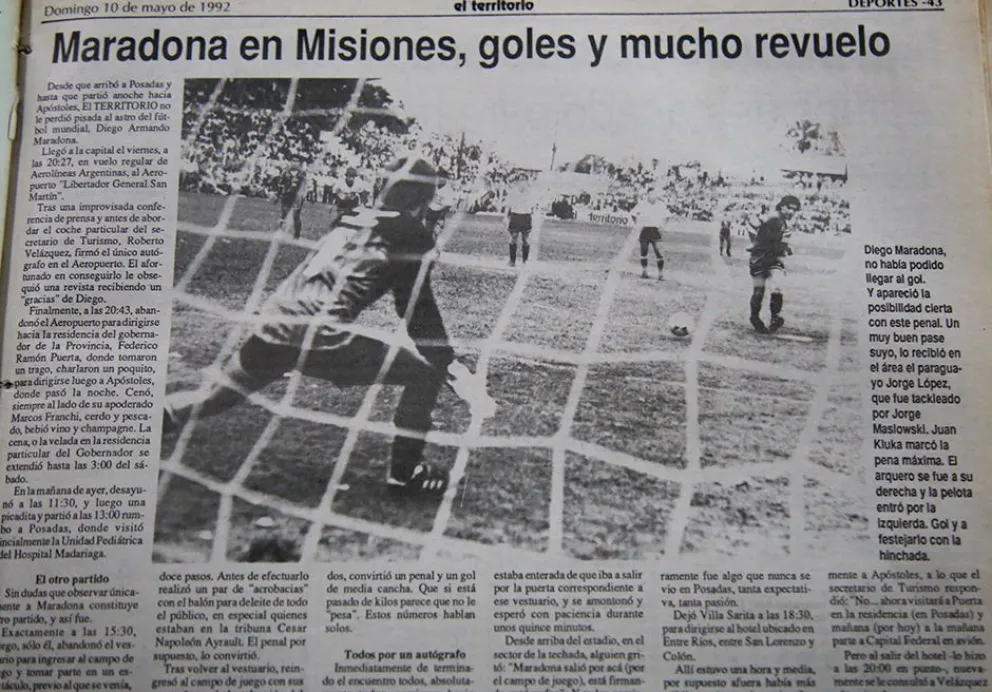 Maradona convirtió el gol que estaba buscando