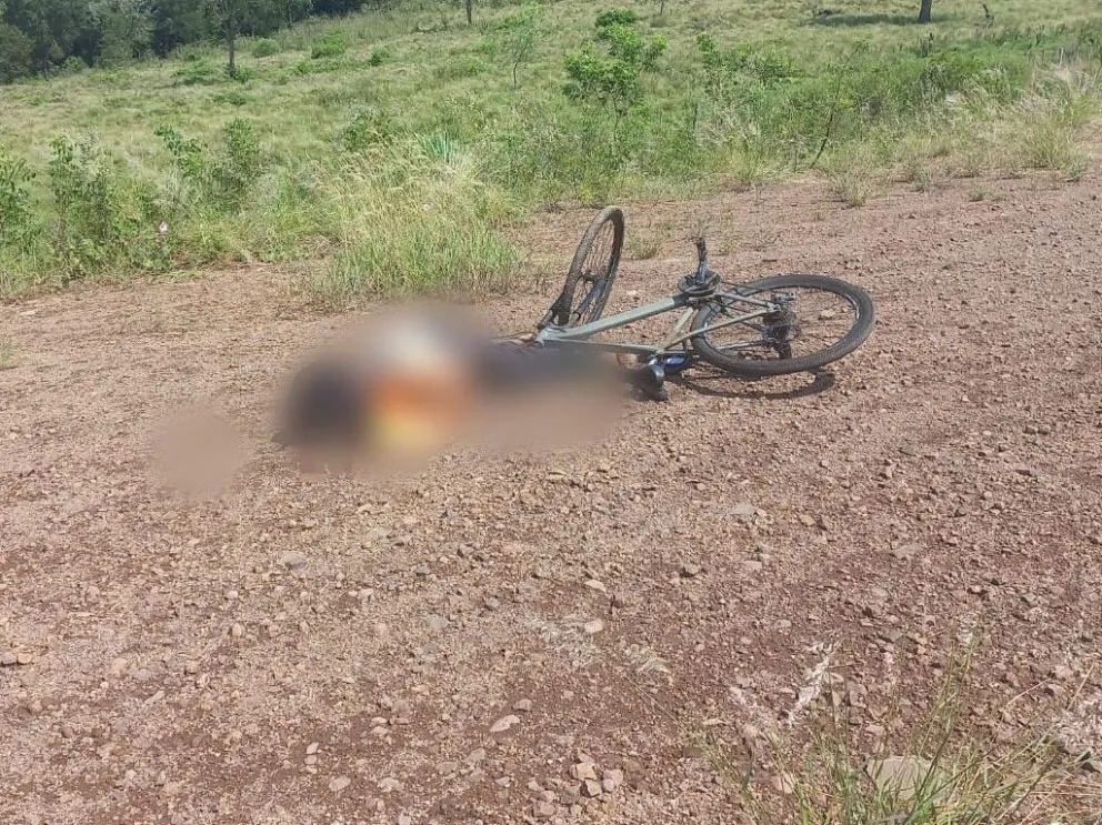 Investigan la muerte de un ciclista en un camino terrado de Profundidad
