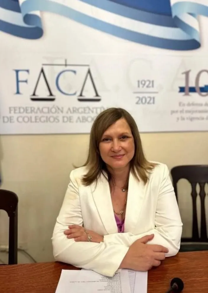 Por primera vez, la Federación Argentina de Colegios de Abogados será presidida por una mujer
