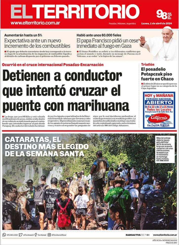 Diario EL TERRITORIO noticias de Misiones