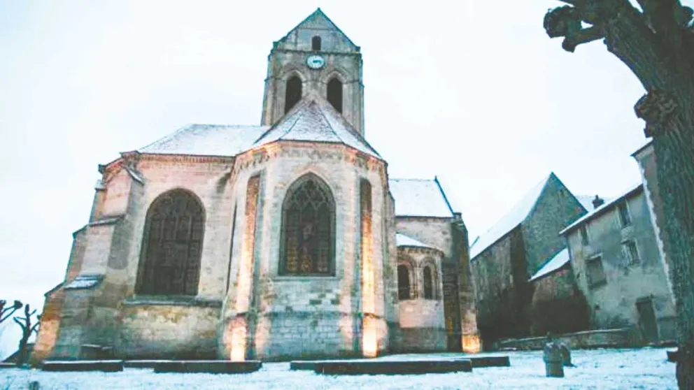 La iglesia de Auvers sur Oise es un cuadro pintado al óleo sobre tela del pintor holandés Vincent van Gogh.