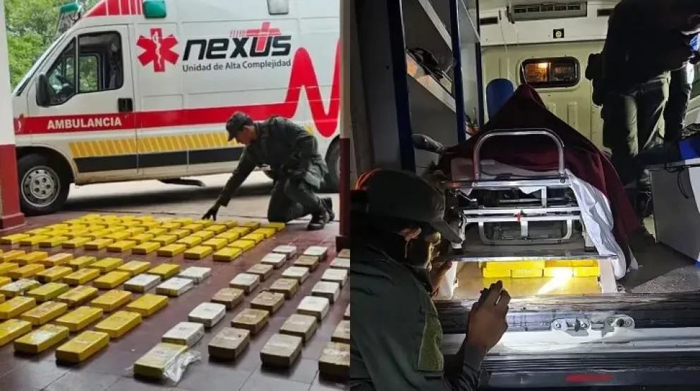 Secuestraron 134 kilos de cocaína en una ambulancia: el insólito error que delató a la banda