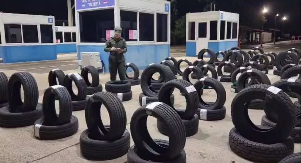 Ituzaingó: Gendarmería secuestró 97 neumáticos que eran enviados por encomienda