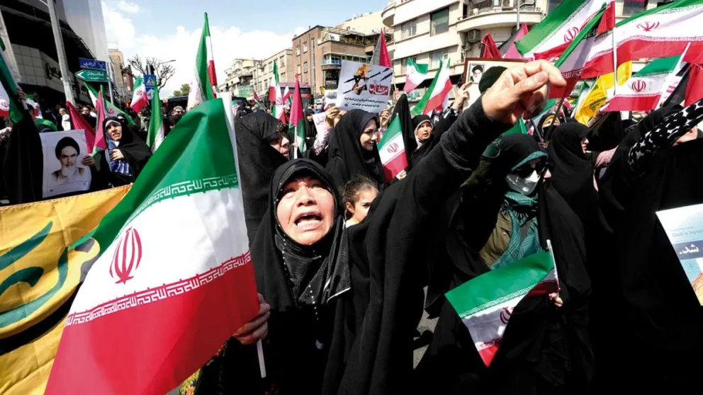 En Irán son frecuentes las protestas contra Israel.  Foto: AP
