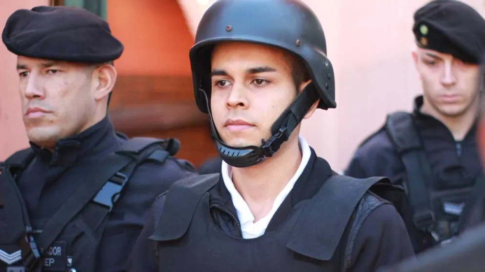 El fiscal Cáceres indicó que “el arma de Lohn disparó el proyectil extraído de la cabeza de Andrade”. Foto: Alexander Wereszczuk
