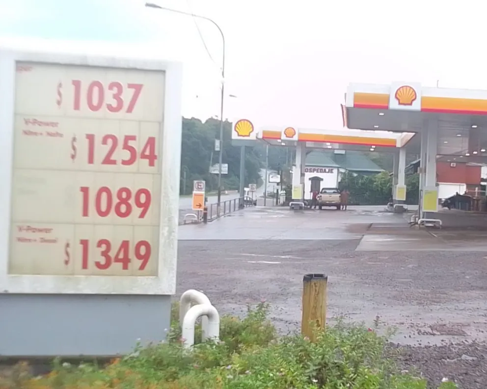 En la localidad de Capioví, la Shell retrotrajo sus precios 
