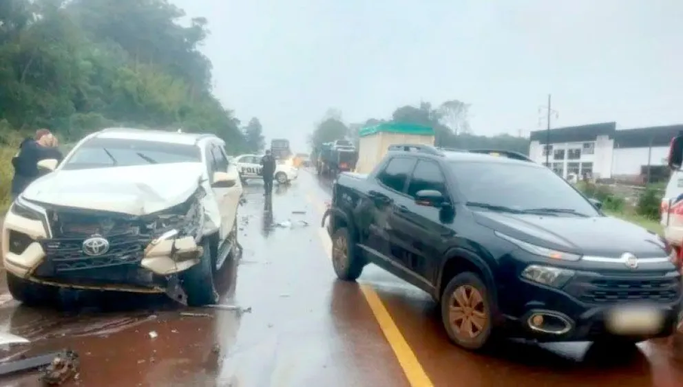 Triple choque de camionetas sobre la ruta nacional 14 | El Territorio