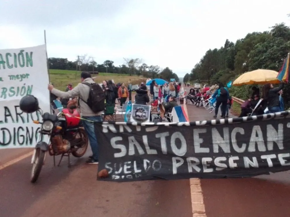 En Salto Encantado liberan el tránsito cada dos horas. //Foto: Gentileza.