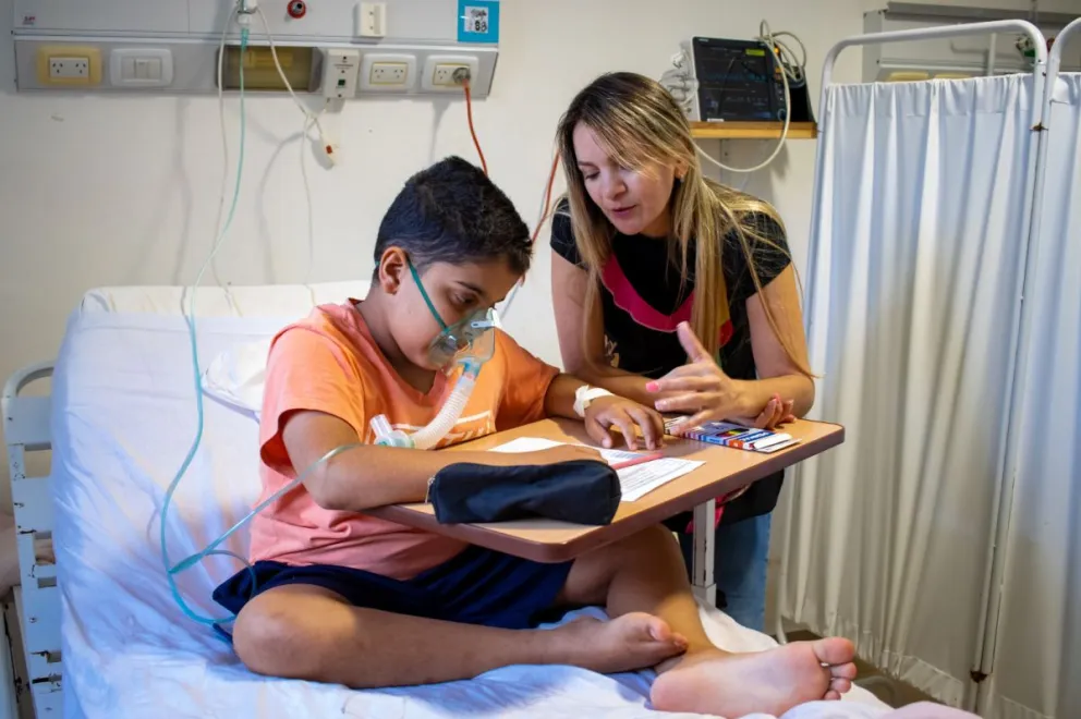 Eldorado es una de las ciudades con escuela hospitalaria y los primeros meses del año ya atendió a más de 200 chicos. //Foto: Matías Bordón.

