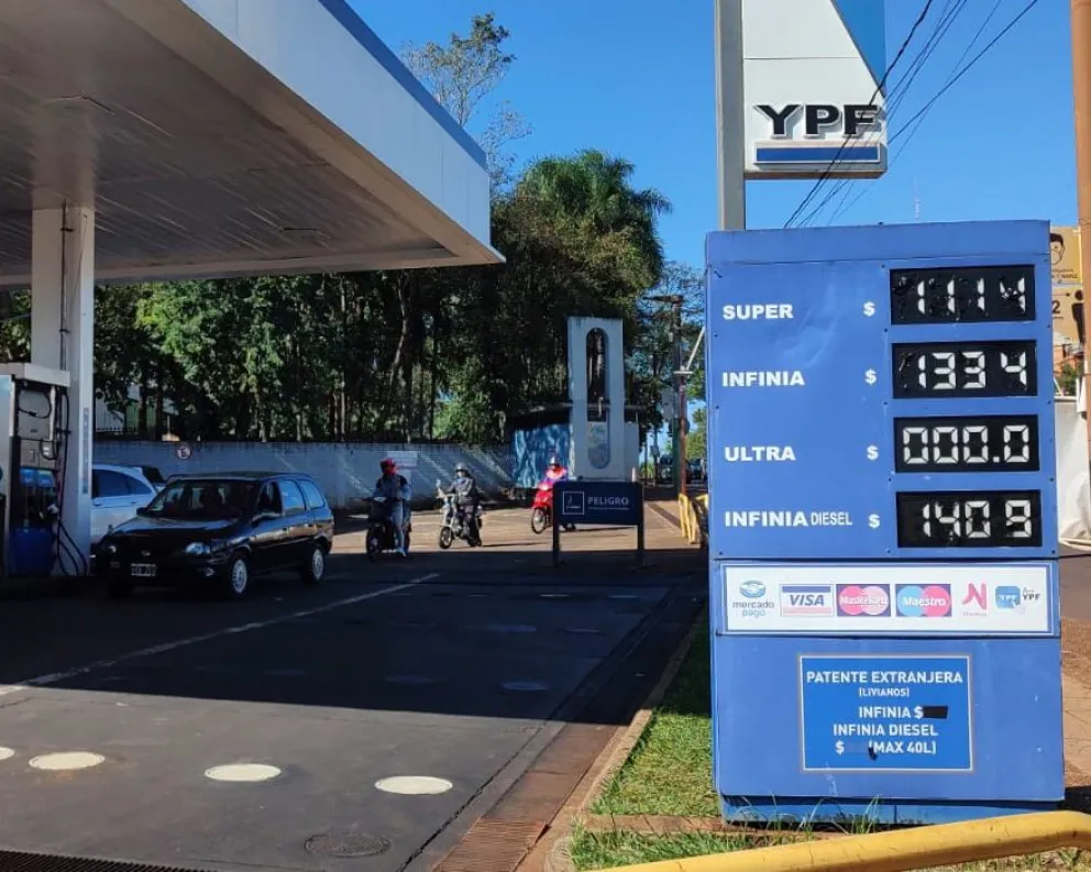 En Iguazú el combustible aumentó un 3 % promedio en ambas petroleras