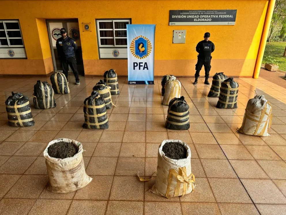 La sustancia decomisada. //Foto: PFA.