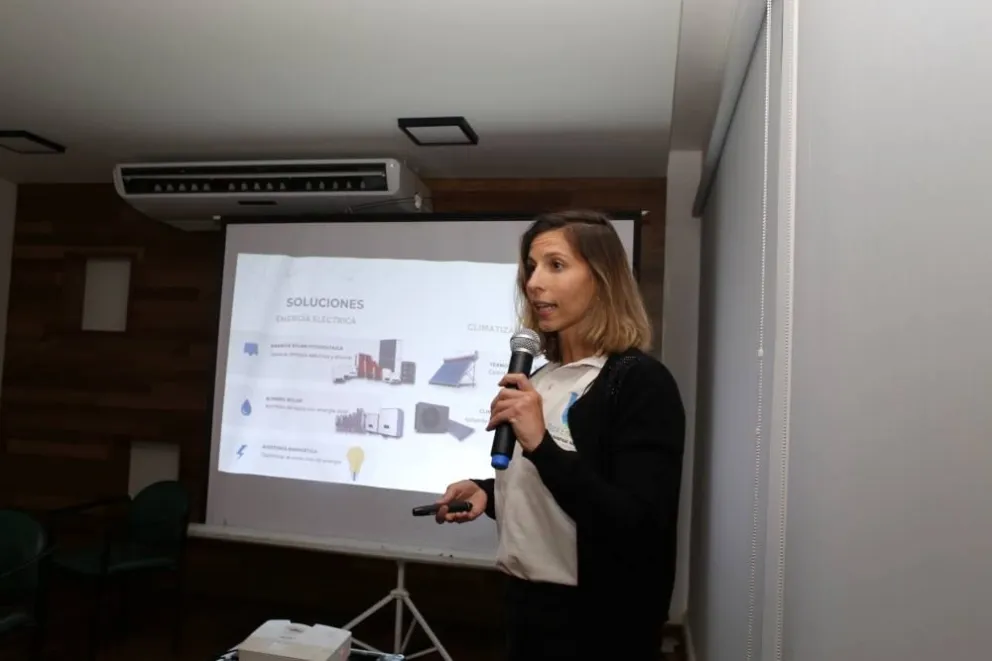 Claudia Beck, socia fundadora de Beck Energy, empresa que se encuentra en Oberá.