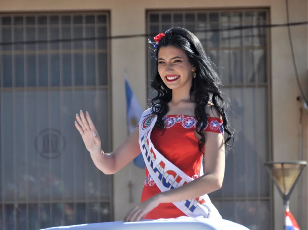 Anahí Clerici, reina de la colectividad paraguaya. //Foto: Cristian Valdez.