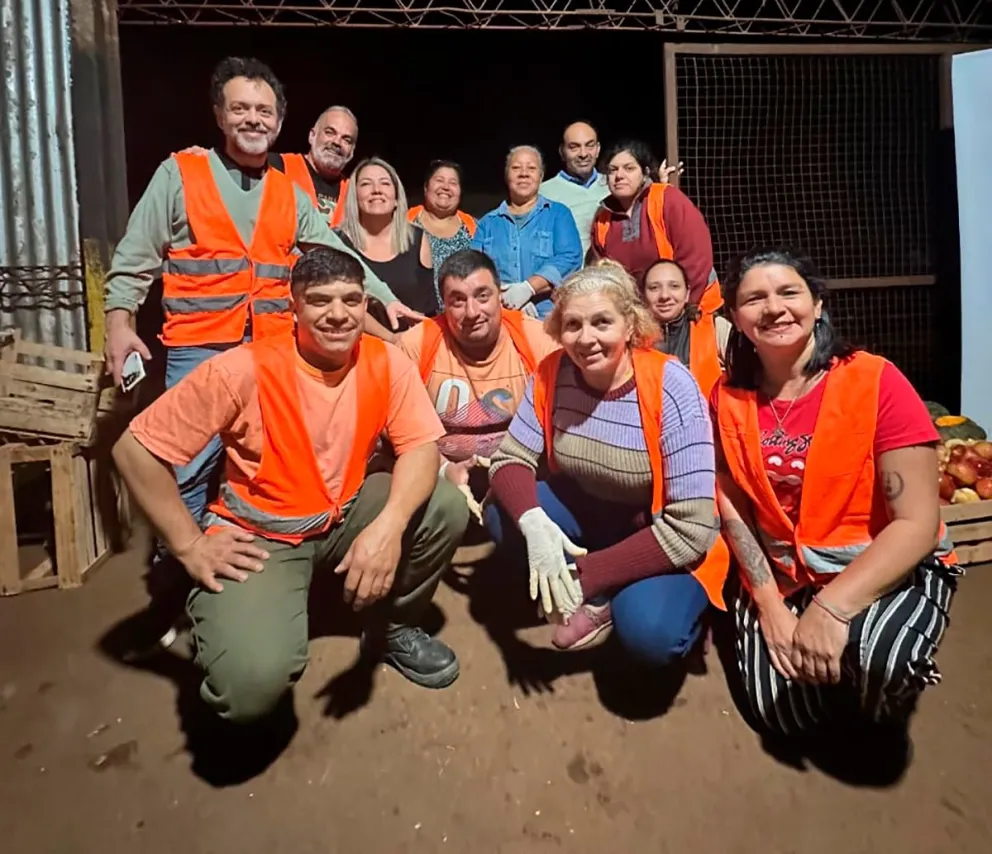El equipo de Alimentar en uno de los recates.