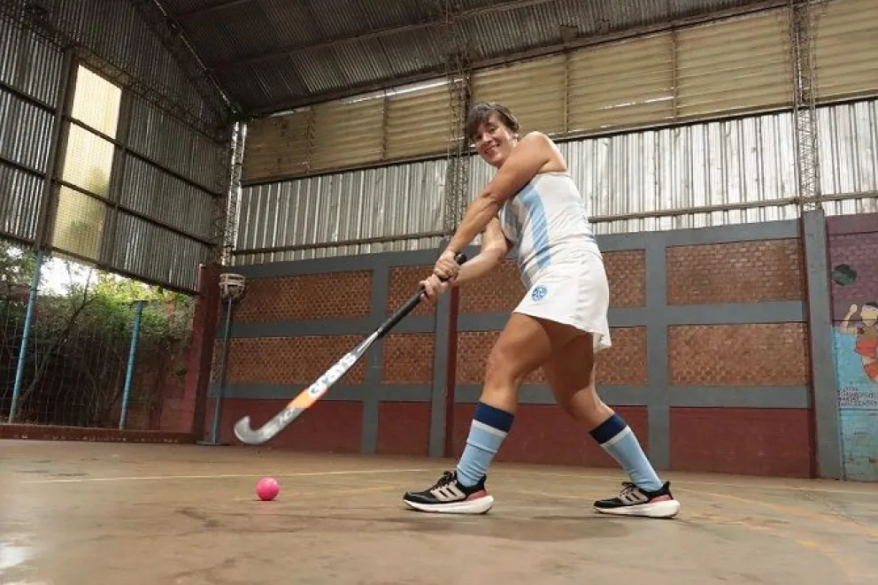 La profesora de educación física ya disputó el Panamericano 2023 con la casaca albiceleste. // Foto: Matías Bordón