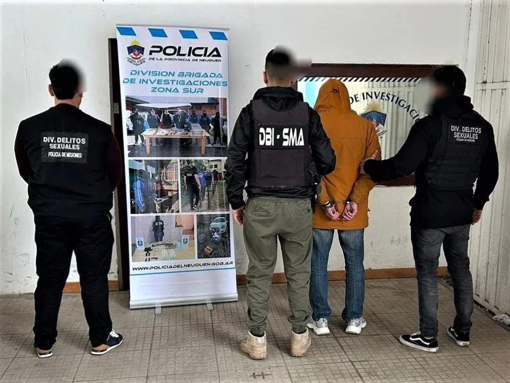 El principal sospechoso, detenido en Neuquén, fue trasladado a Misiones. //Foto: Policía de Misiones.