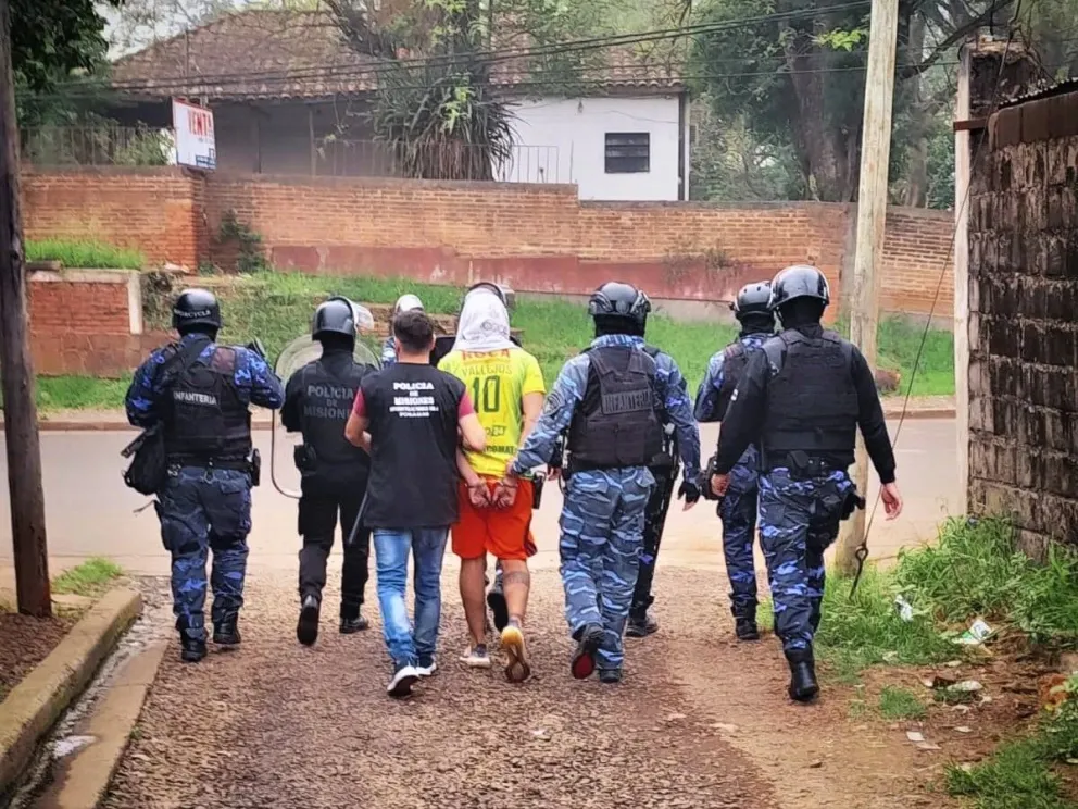 El detenido fue alojado en una dependencia policial. //Foto: Policía de Misiones.
