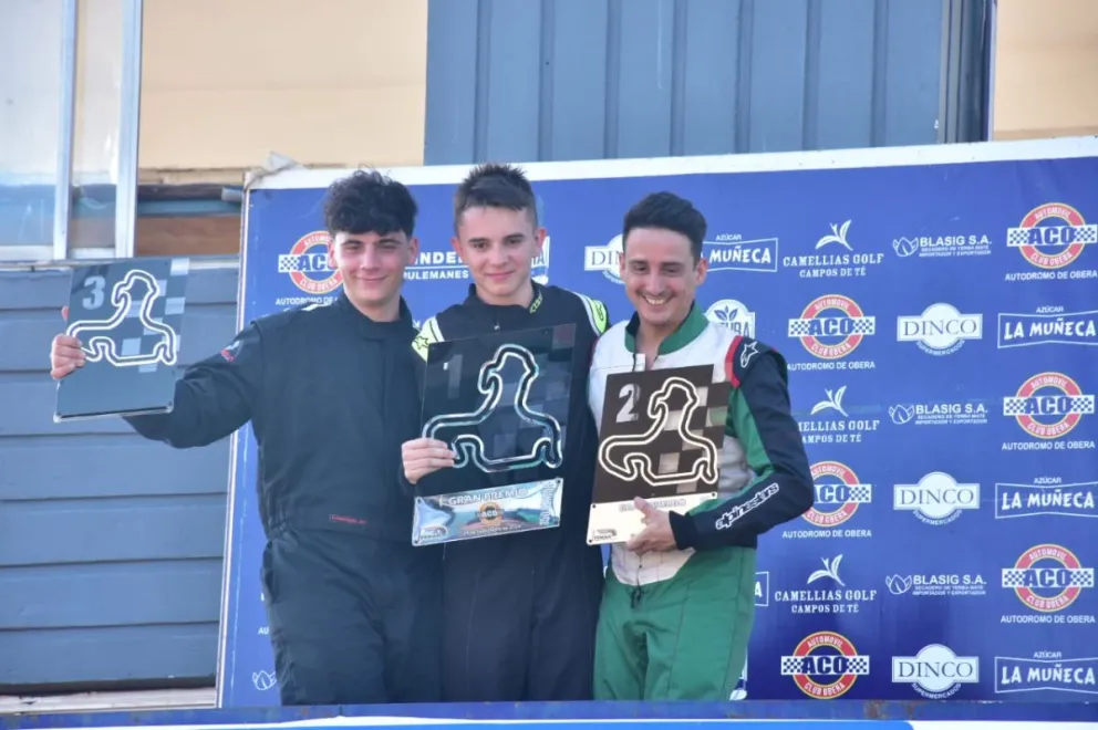 Santiago Possiel se llevó su primera victoria en la 150cc Senior. Fotos: gentileza Lumpy.