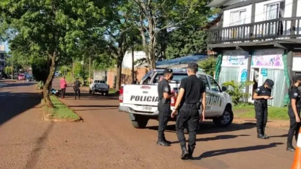 El siniestro vial fue en la tarde del 21 de octubre de 2021 sobre la avenida Vélez Sarsfield de Alem. //Foto: Policía de Misiones.