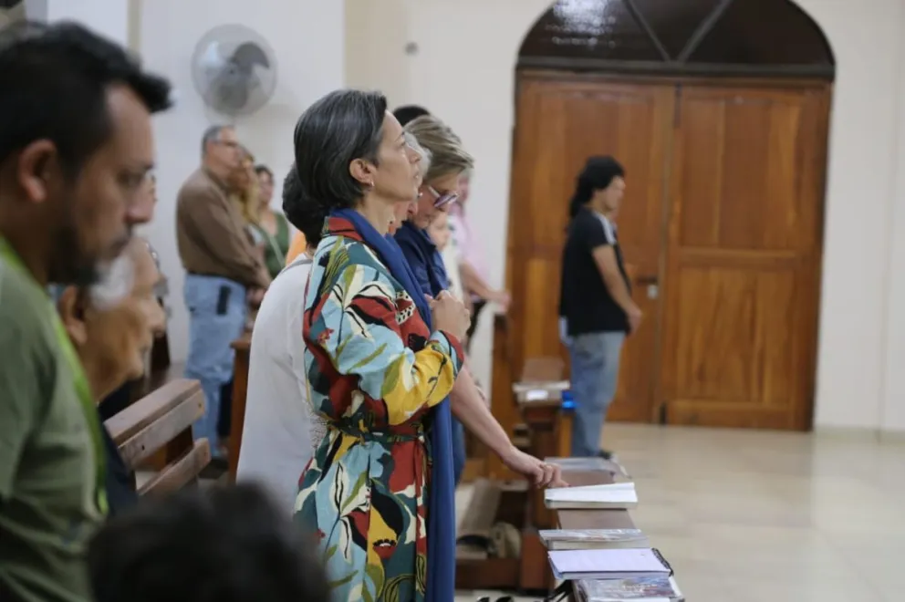 Claudia hizo hincapié en que se mantendrá firme y fuerte por su hija, y volvió a pedir justicia. // Fotos: Natalia Guerrero.