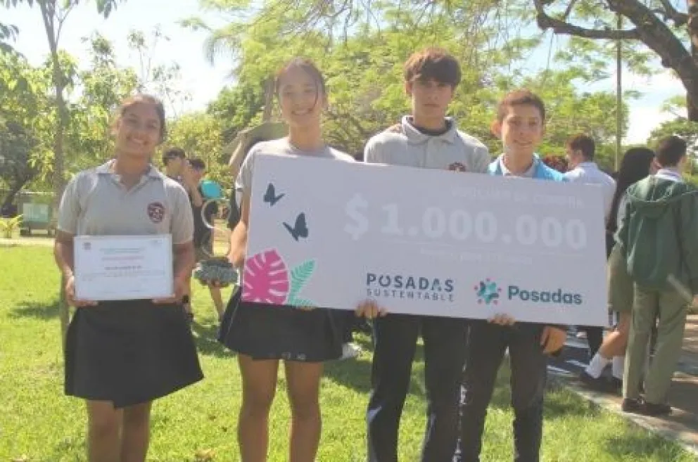 El BOP N° 61 fue el colegio que más recicló y ganó en concurso.