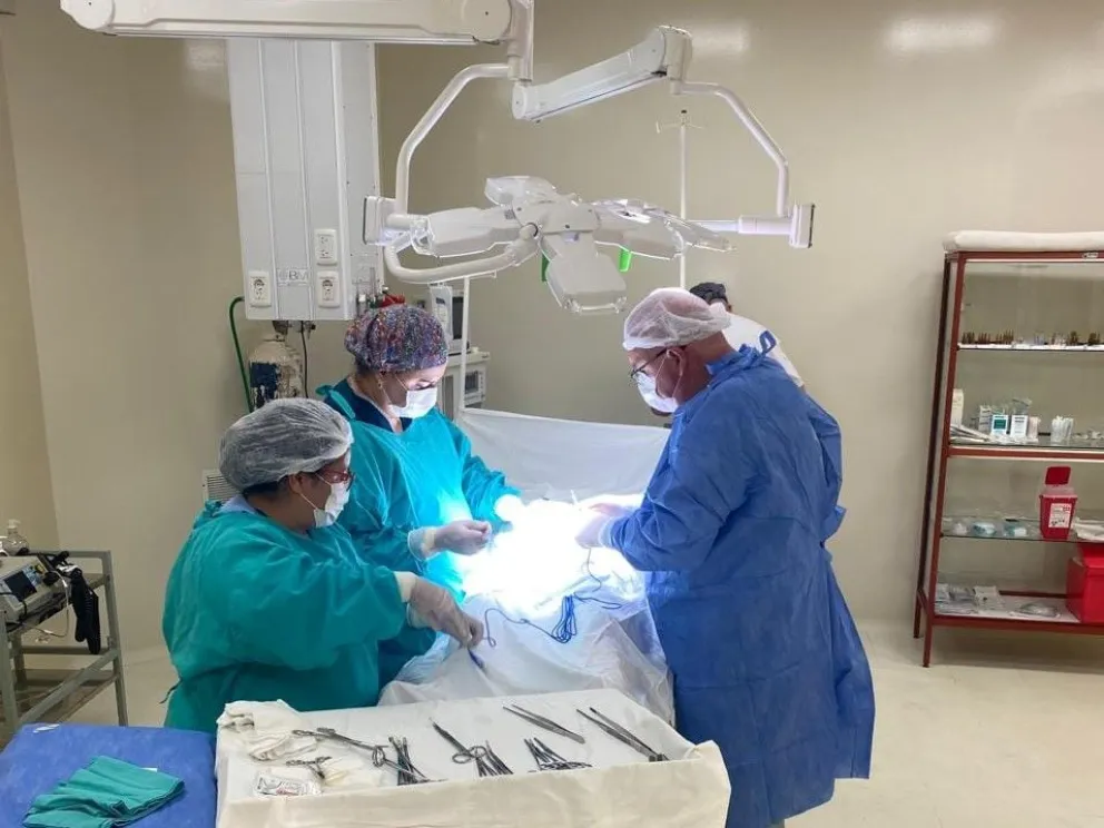 Por primera vez el hospital posee un quirófano, que fue utilizado recientemente. //Foto: Facebook.