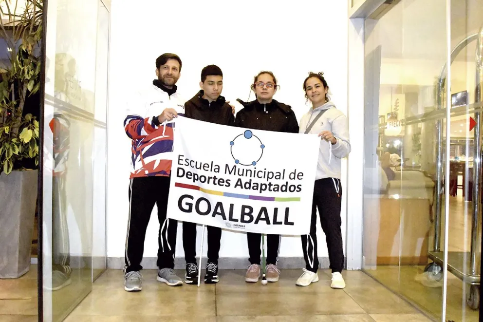 El goalball es un deporte paralímpico creado para personas ciegas y con discapacidad visual. Fotos: Guadalupe de Sousa