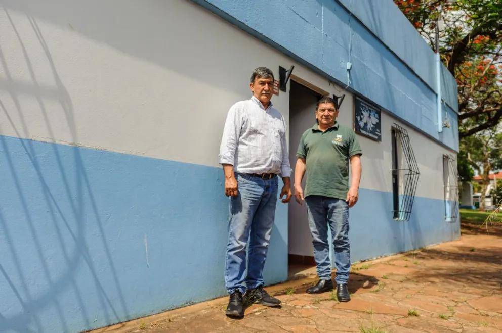 Castelnovo y Vieites, ex veteranos de la Guerra de Malvinas. Fotos. Víctor Hugo Paniagua